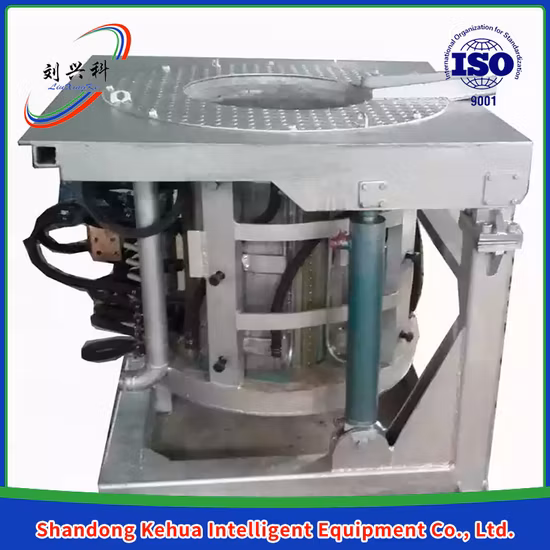Fabbrica cinese di apparecchiature per la fusione del rame con forno a induzione da 0,75 t con guscio in alluminio a frequenza intermedia